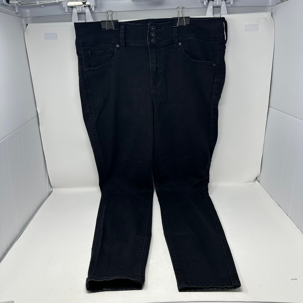 Torrid Jegging Womens 14T Black Super Soft High Rise Triple Button Jeans 2340